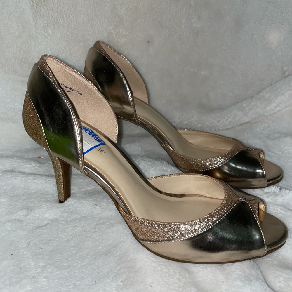 Kelly & Katie Gold Heels